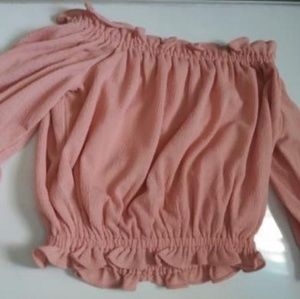 Express Off The Shoulder Ruffle Top